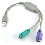 Adaptador USB a 2 PS2