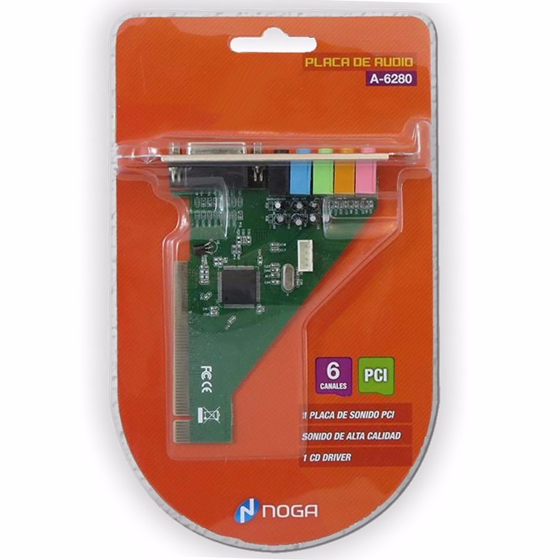 Placa de Sonido PCI Noganet A-6280