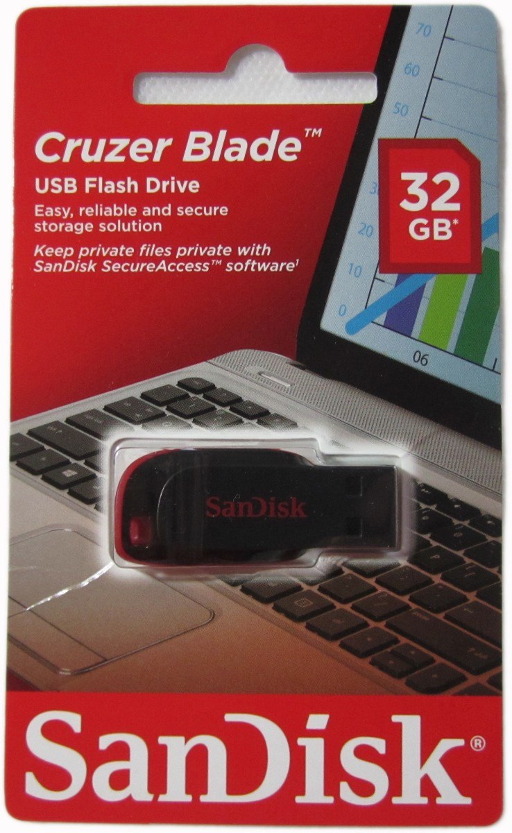 Pen Drive 32GB Sandisk Cruzer Blade