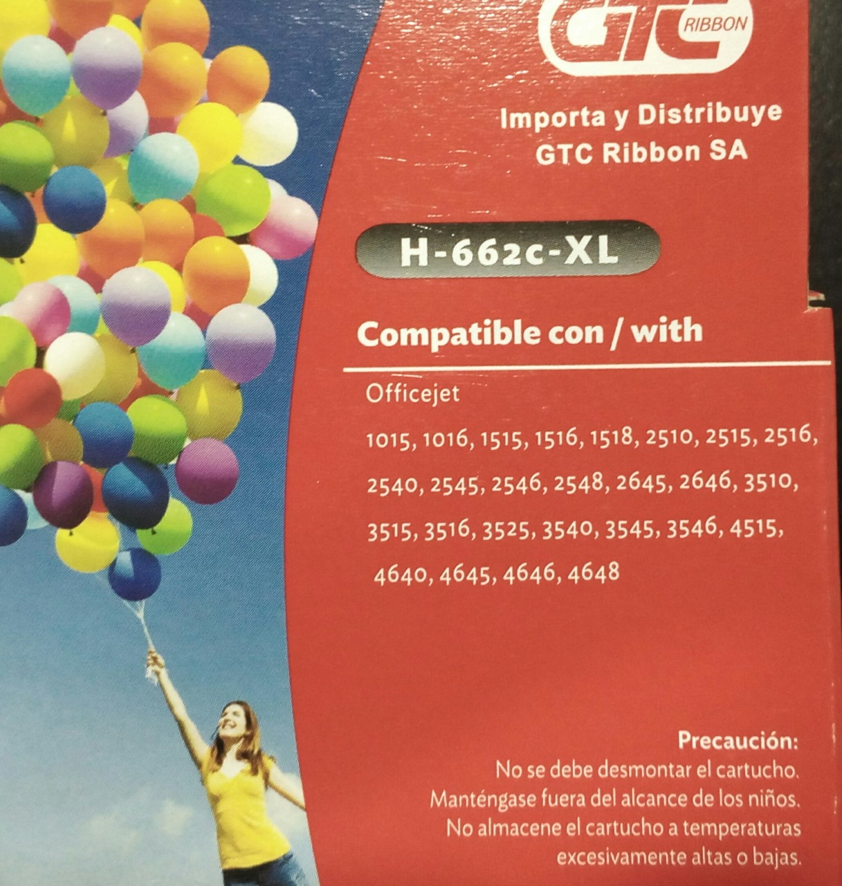 Cartucho GTC H-662C XL Color 10ml