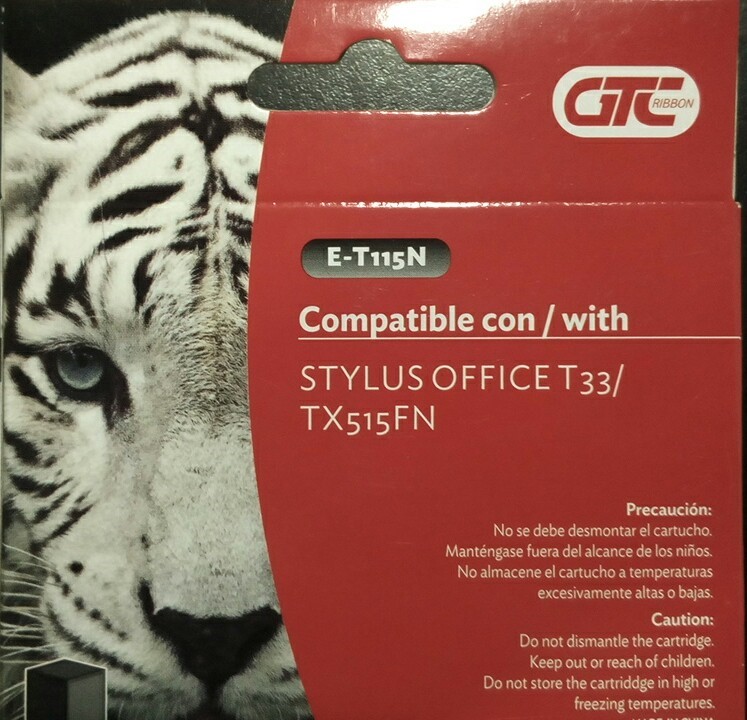 Cartucho GTC E-T115N Negro