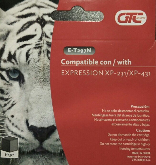 Cartucho GTC E-T297N Negro