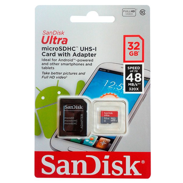 Memoria Micro SDHC 32GB Sandisk (Class 10)