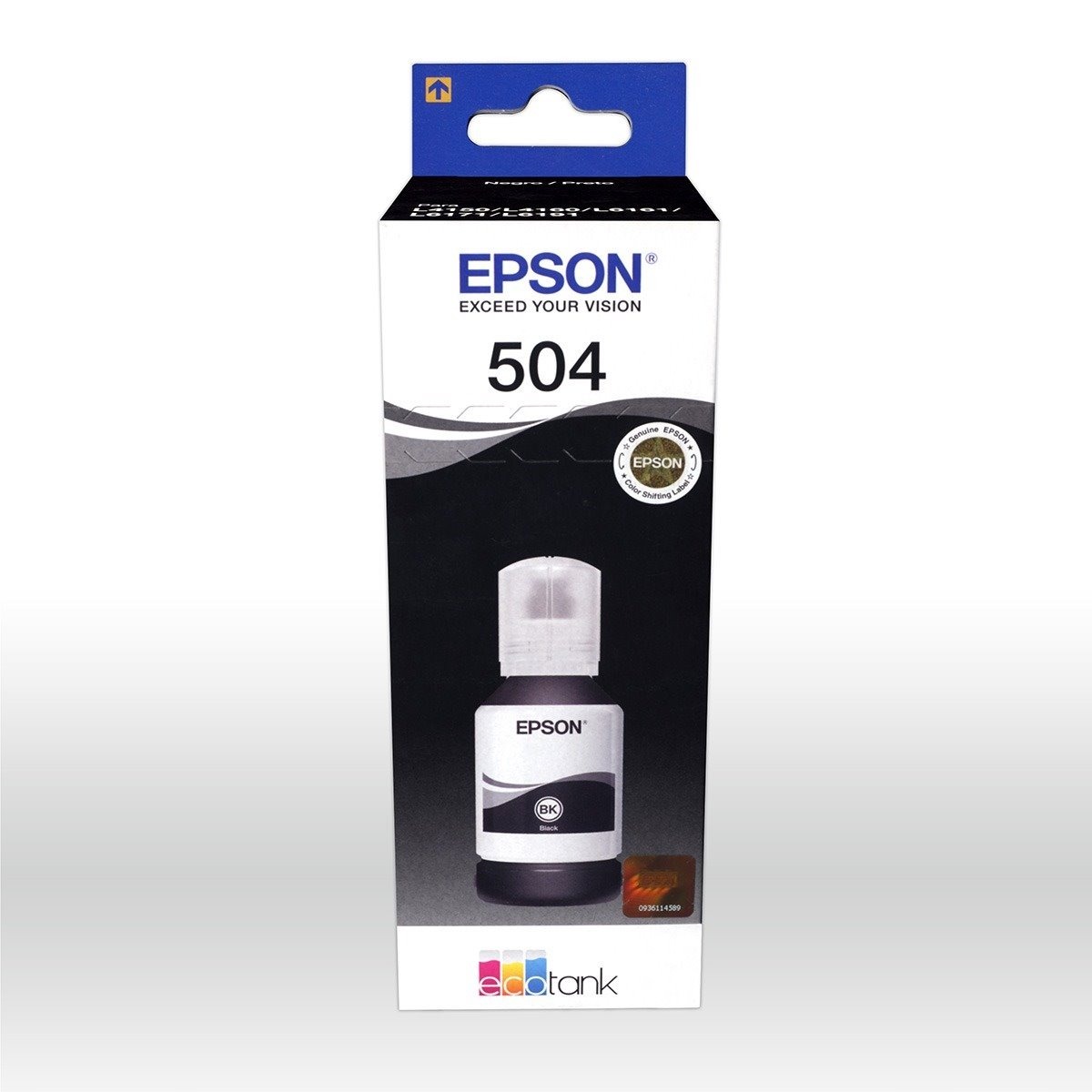 Botella Tinta Epson 504 127ml Negro